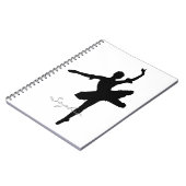 Carnet Silhouette de ballerine (Côté gauche)