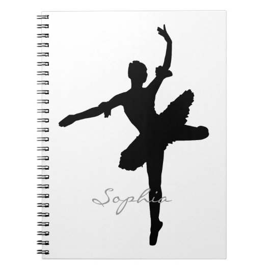 Carnet Silhouette de ballerine (Devant)