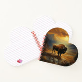 Carnet Silhouette de bison de Buffalo au coucher du solei (Intérieur)