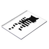 Carnet Silhouette de chat noir (Côté gauche)
