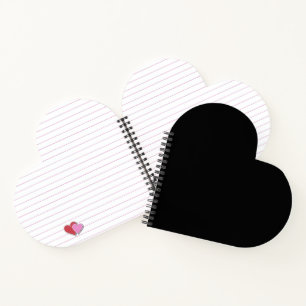 Carnet Silhouette de chat noir minimaliste