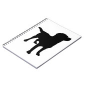 Carnet Silhouette de chien (Côté gauche)