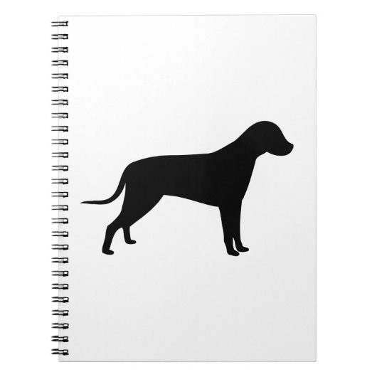 Carnet Silhouette de chien (Devant)