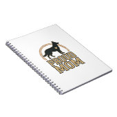 Carnet Silhouette de chien de mère fière Design vectoriel (Côté Droit)