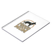 Carnet Silhouette de chien de mère fière Design vectoriel (Côté gauche)