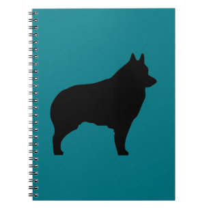 Carnet Silhouette de chien de Schipperke