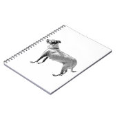 Carnet Silhouette de chien debout Grit (Côté gauche)