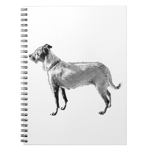 Carnet Silhouette de chien debout Grit (Devant)