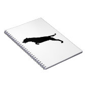 Carnet Silhouette de chien qui saute (Côté Droit)