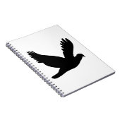 Carnet Silhouette de colombe volante (Côté Droit)