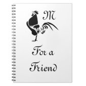 Carnet Silhouette de croisière à coq noir (Devant)