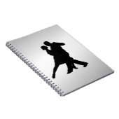 Carnet Silhouette de danseurs de Tango 2 Argent (Côté Droit)