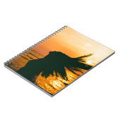 Carnet Silhouette de fille, coucher du soleil sur la mer, (Côté gauche)