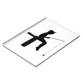 Carnet Silhouette de garçon pêcheur (Côté gauche)