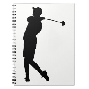 Carnet Silhouette de Golfer