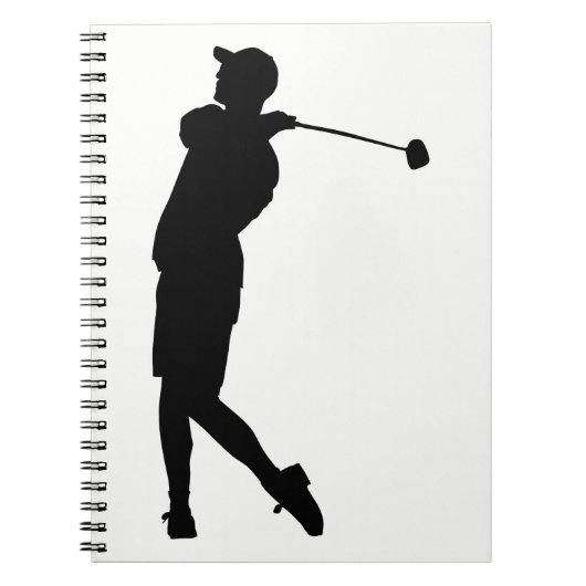 Carnet Silhouette de Golfer (Devant)