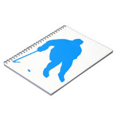 Carnet Silhouette de hockey (Côté gauche)