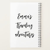 Carnet Silhouette de la fille Wanderlust dans les Coeurs  (Verso)