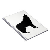 Carnet Silhouette de Loup Hurleur (Côté Droit)