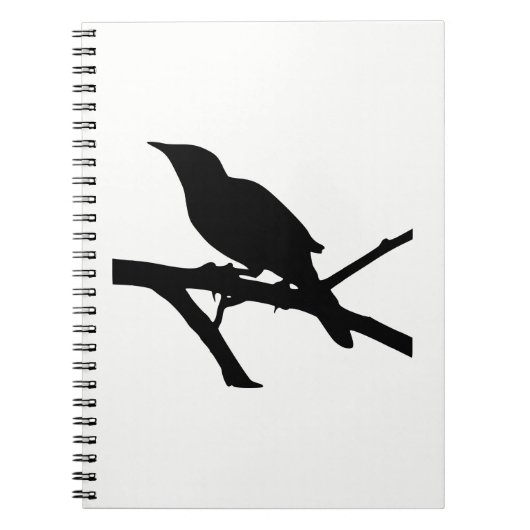 Carnet Silhouette de moqueur (Devant)