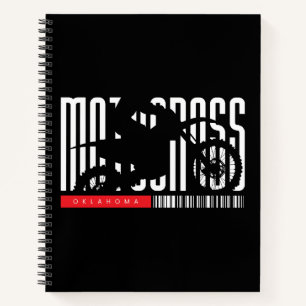 Carnet Silhouette de moto de motocross de l'Oklahoma