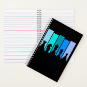 Carnet Silhouette de pièces d'échecs (À l'intérieur)