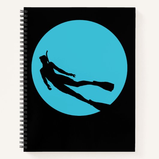 Carnet Silhouette de plongée en scaphandre (Devant)