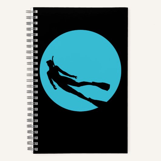 Carnet Silhouette de plongée en scaphandre (Recto)