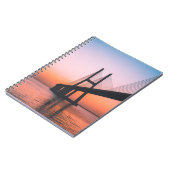 CARNET SILHOUETTE DE PONT SOUS UN CIEL CLAIR (Côté gauche)