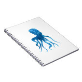 Carnet Silhouette de poulpe aquarelle (Côté Droit)