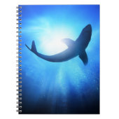 Carnet Silhouette de requin d'océan profond (Devant)