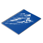 Carnet Silhouette de skieur (Côté gauche)