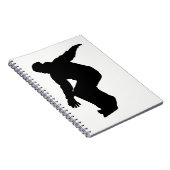 Carnet Silhouette de snowboardeur (Côté Droit)