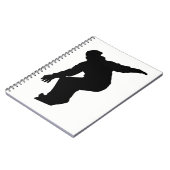 Carnet Silhouette de snowboardeur (Côté gauche)