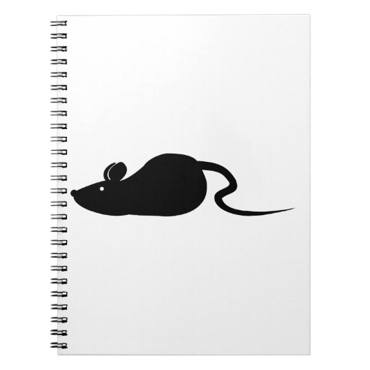 Carnet Silhouette de souris (Devant)