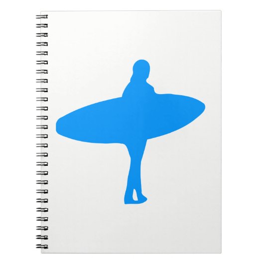Carnet Silhouette de surfeur (Devant)