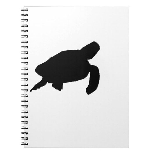 Carnet Silhouette de tortue marine (Devant)