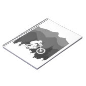 Carnet Silhouette de VTT pour le fanatique du MTB (Côté gauche)