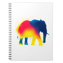 Silhouette d'éléphant à peinture en vaporisateur c