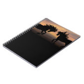 Carnet Silhouette des chevaux sauvages (Côté gauche)
