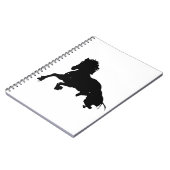 Carnet Silhouette du cheval blanc noir (Côté gauche)