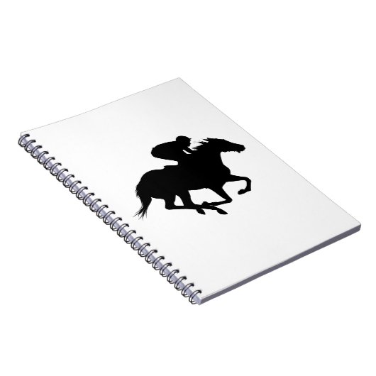Carnet Silhouette du cheval de course (Côté Droit)