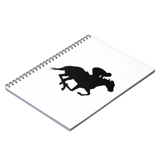 Carnet Silhouette du cheval de course (Côté gauche)