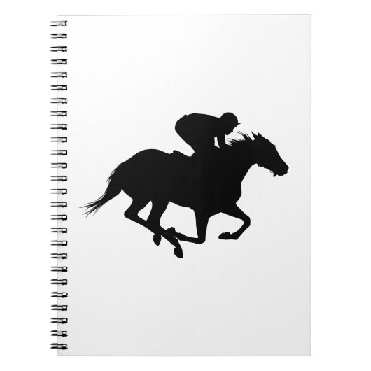 Carnet Silhouette du cheval de course (Devant)