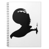 Carnet Silhouette du coq Gamecock (Devant)