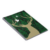 Carnet Silhouette d'un cerf commun, d'une colombe et (Côté Droit)