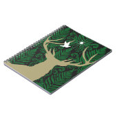 Carnet Silhouette d'un cerf commun, d'une colombe et (Côté gauche)