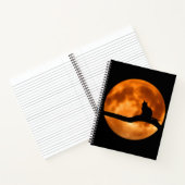 Carnet Silhouette d'un chat noir dans un arbre (Intérieur)