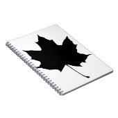 Carnet Silhouette d'une feuille d'érable (Côté Droit)