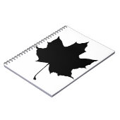 Carnet Silhouette d'une feuille d'érable (Côté gauche)